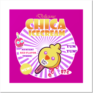 Chica Icecream Posters and Art